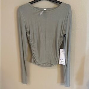 Women's Light moss green Long Sleeve Top